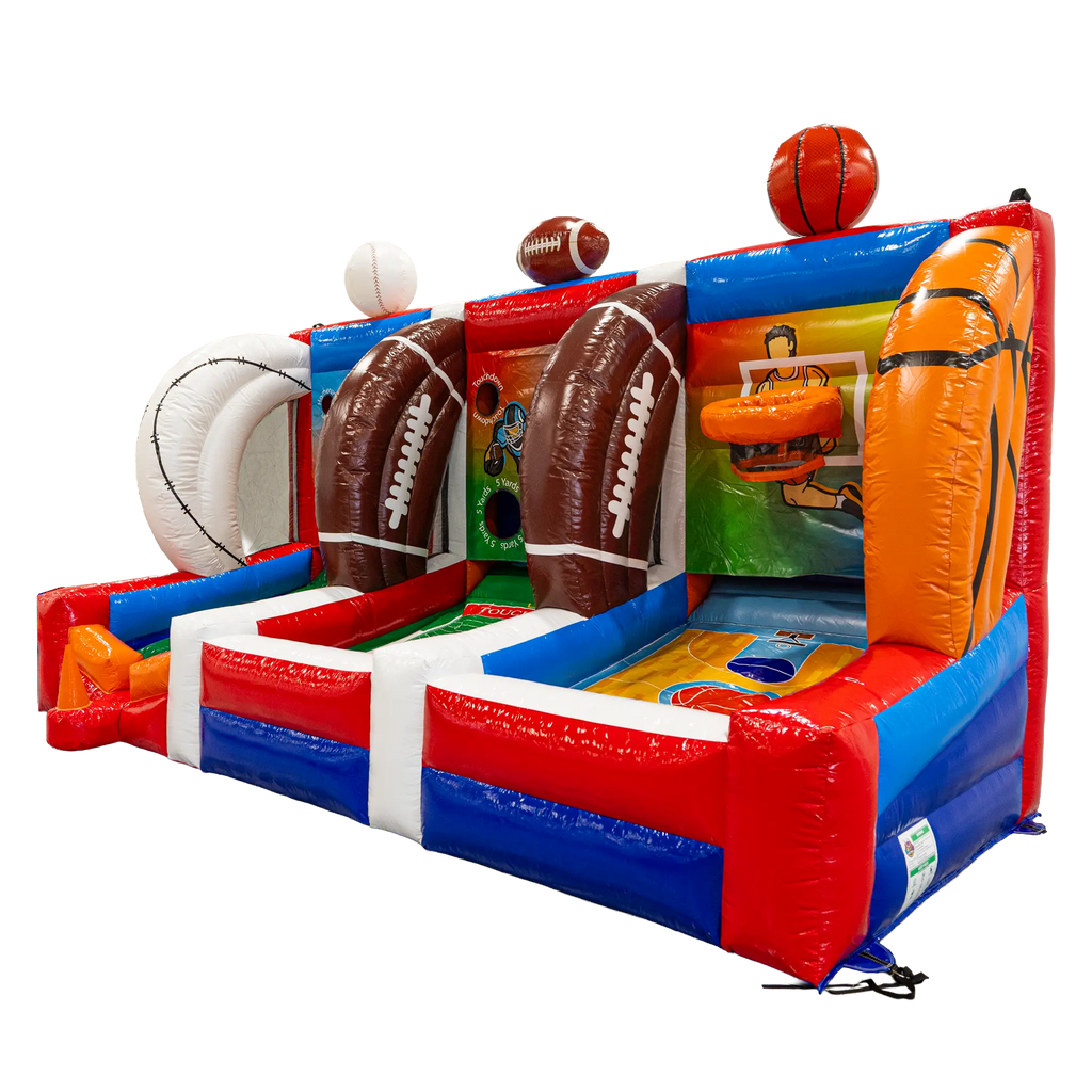 Ultimate Sports Challenge Baseball Football Basketball Inflatable Game