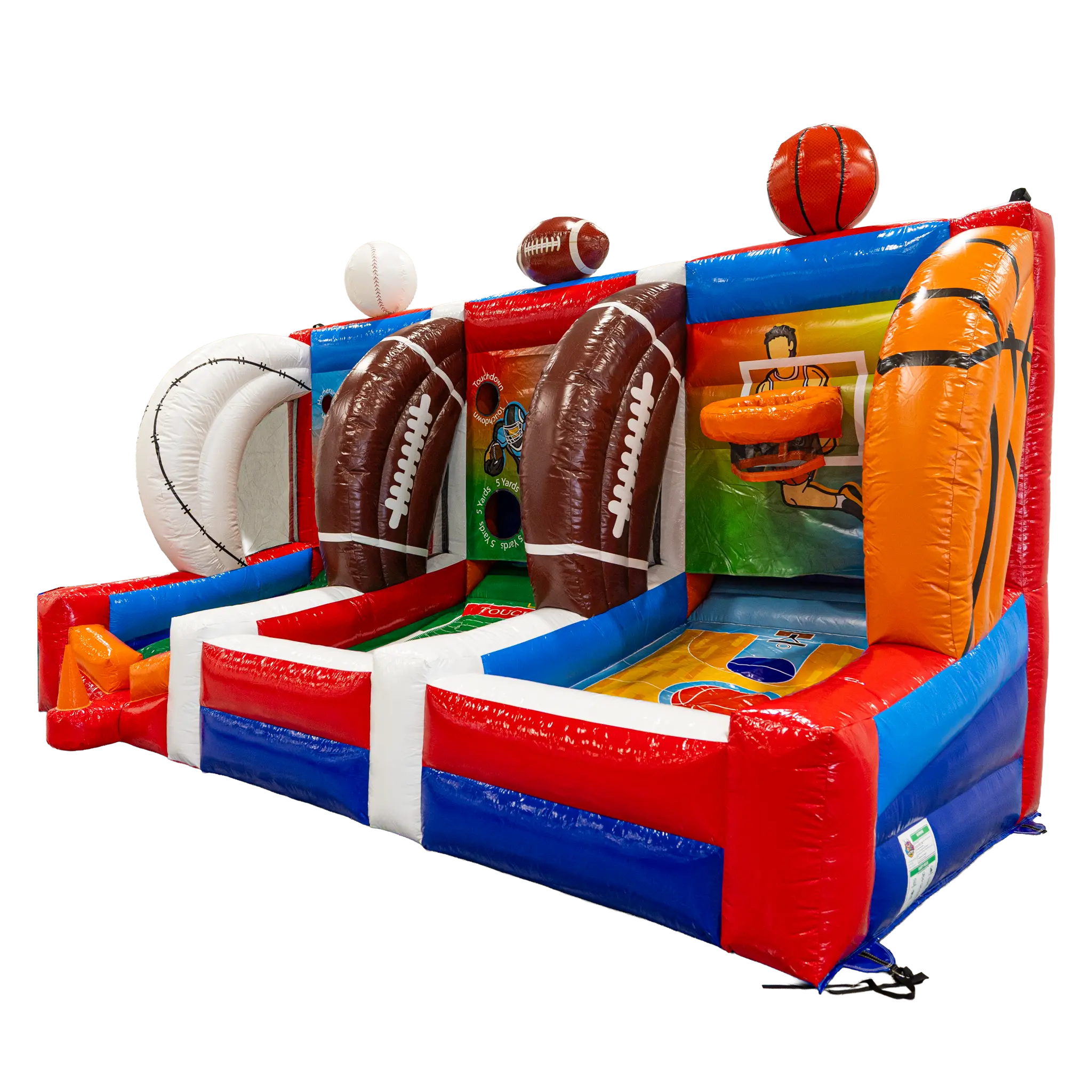 Ultimate Sports Challenge Baseball Football Basketball Inflatable Game