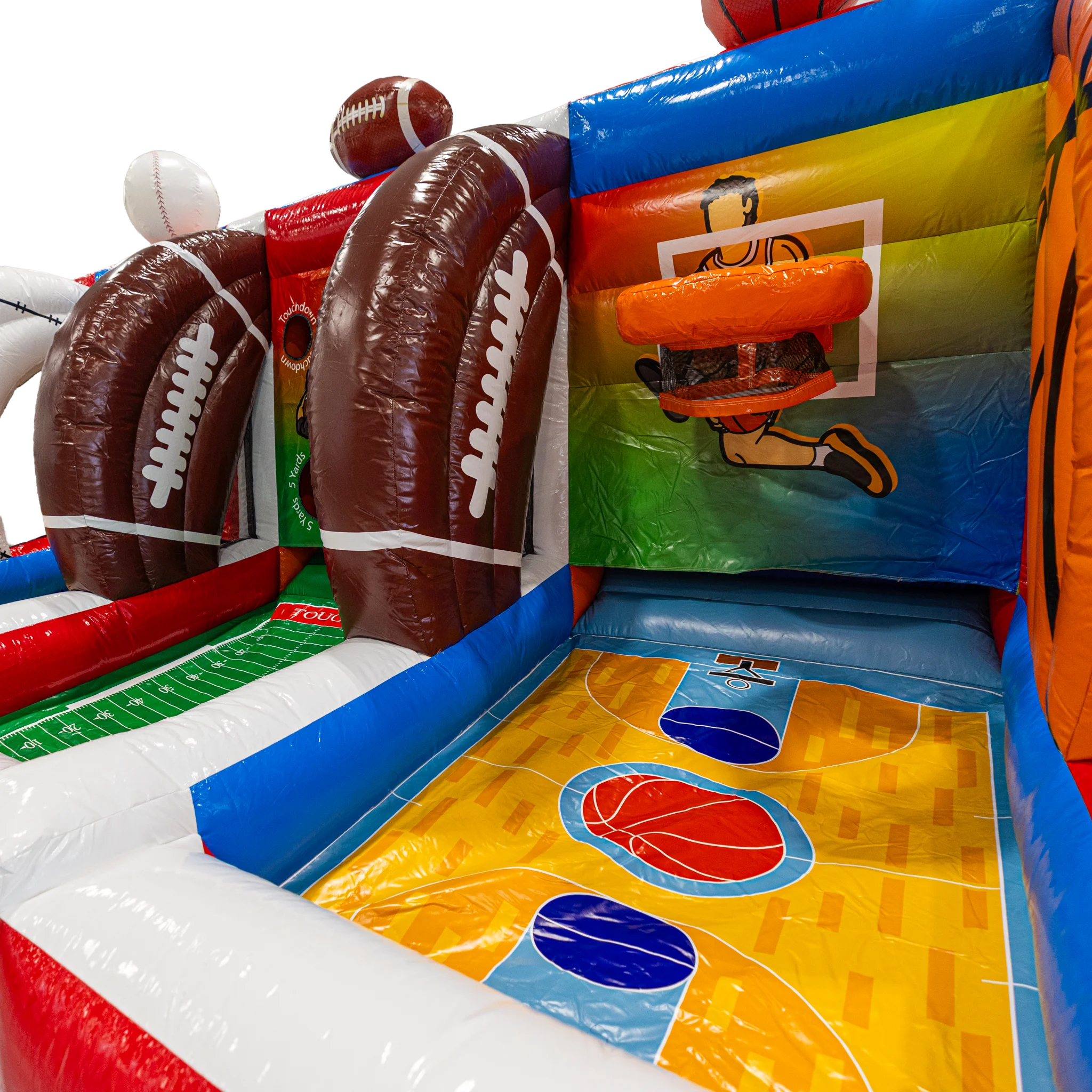 Ultimate Sports Challenge Baseball Football Basketball Inflatable Game