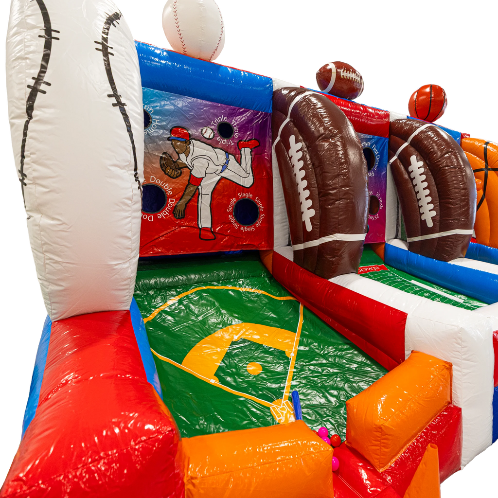 Ultimate Sports Challenge Baseball Football Basketball Inflatable Game