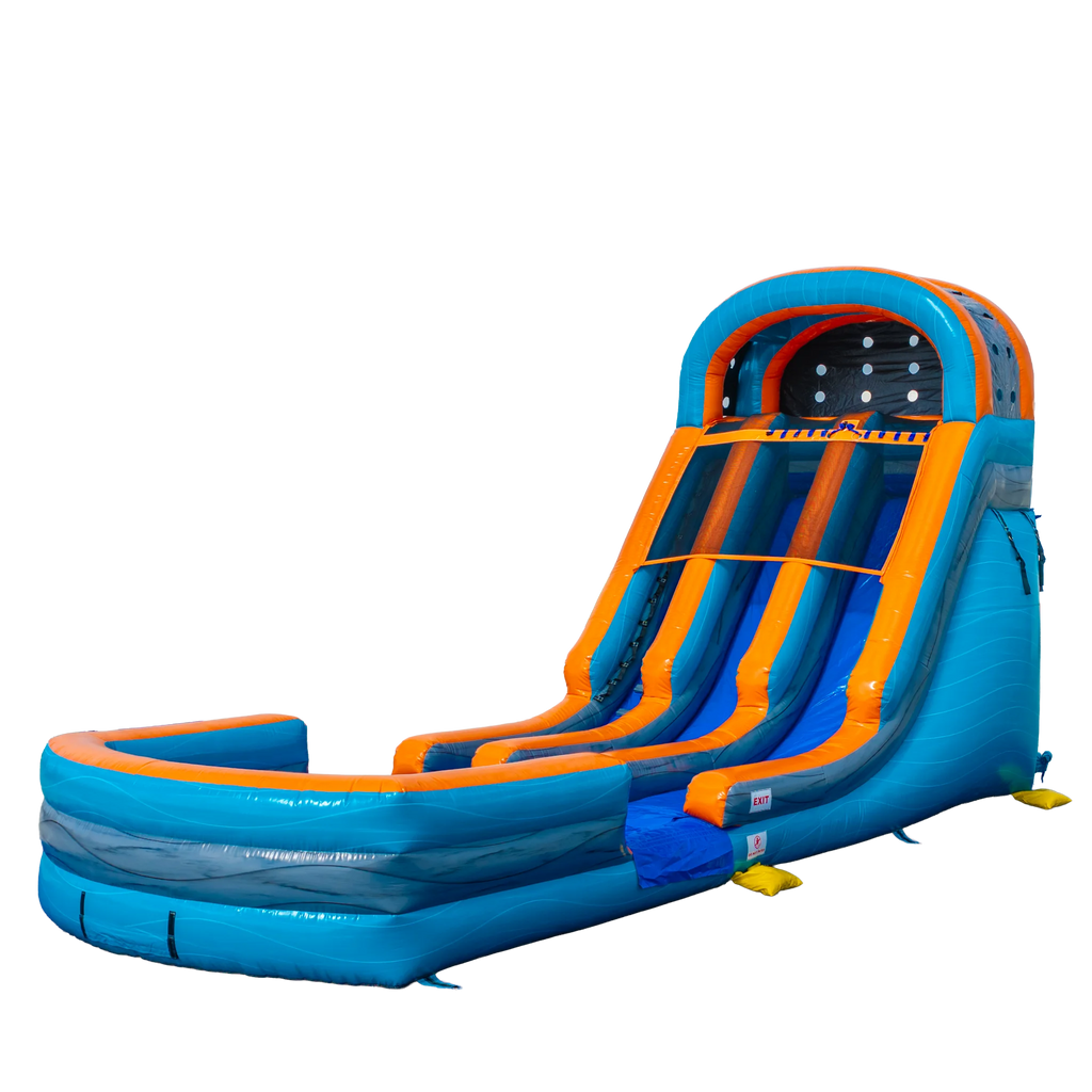 Cool Blast 18ft Dual Lane Inflatable Waterslide