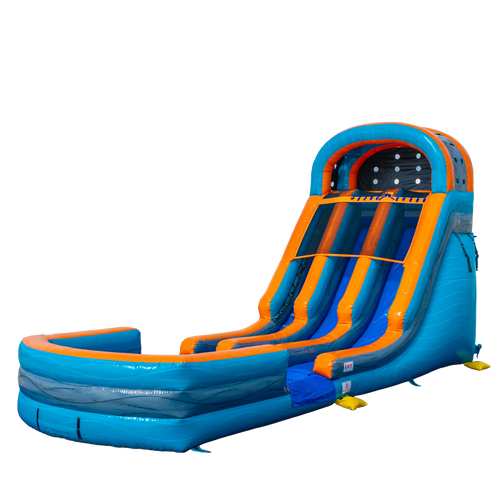 Cool Blast 18ft Dual Lane Inflatable Waterslide
