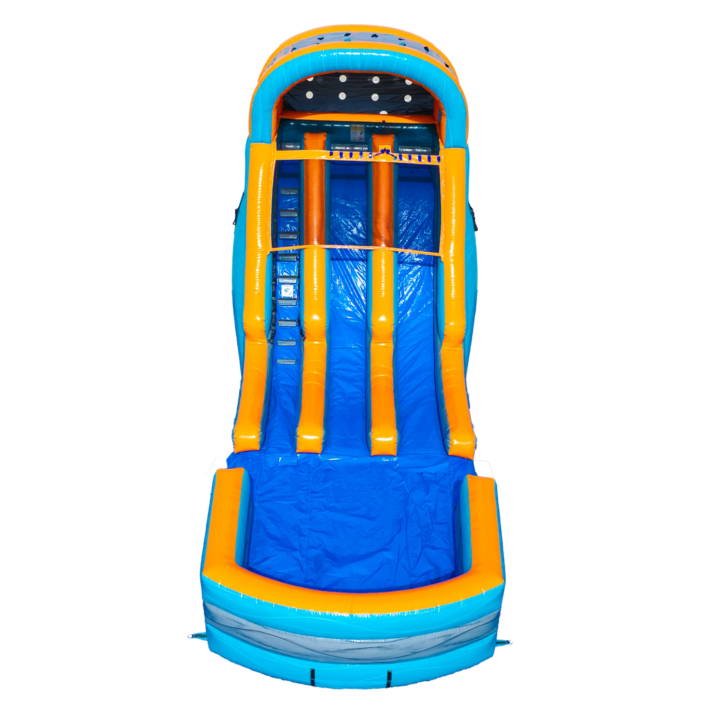 Cool Blast 18ft Dual Lane Inflatable Waterslide