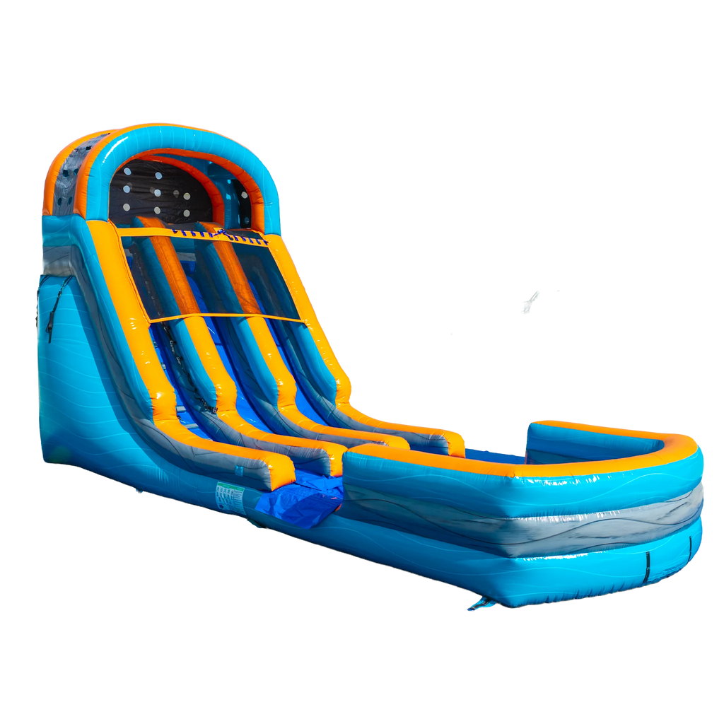 Cool Blast 18ft Dual Lane Inflatable Waterslide