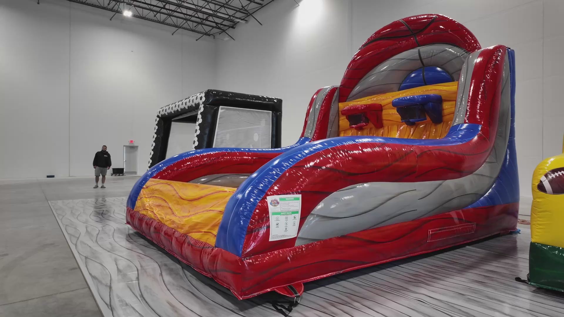 Double Hoop Challenge Inflatable Basketball Game